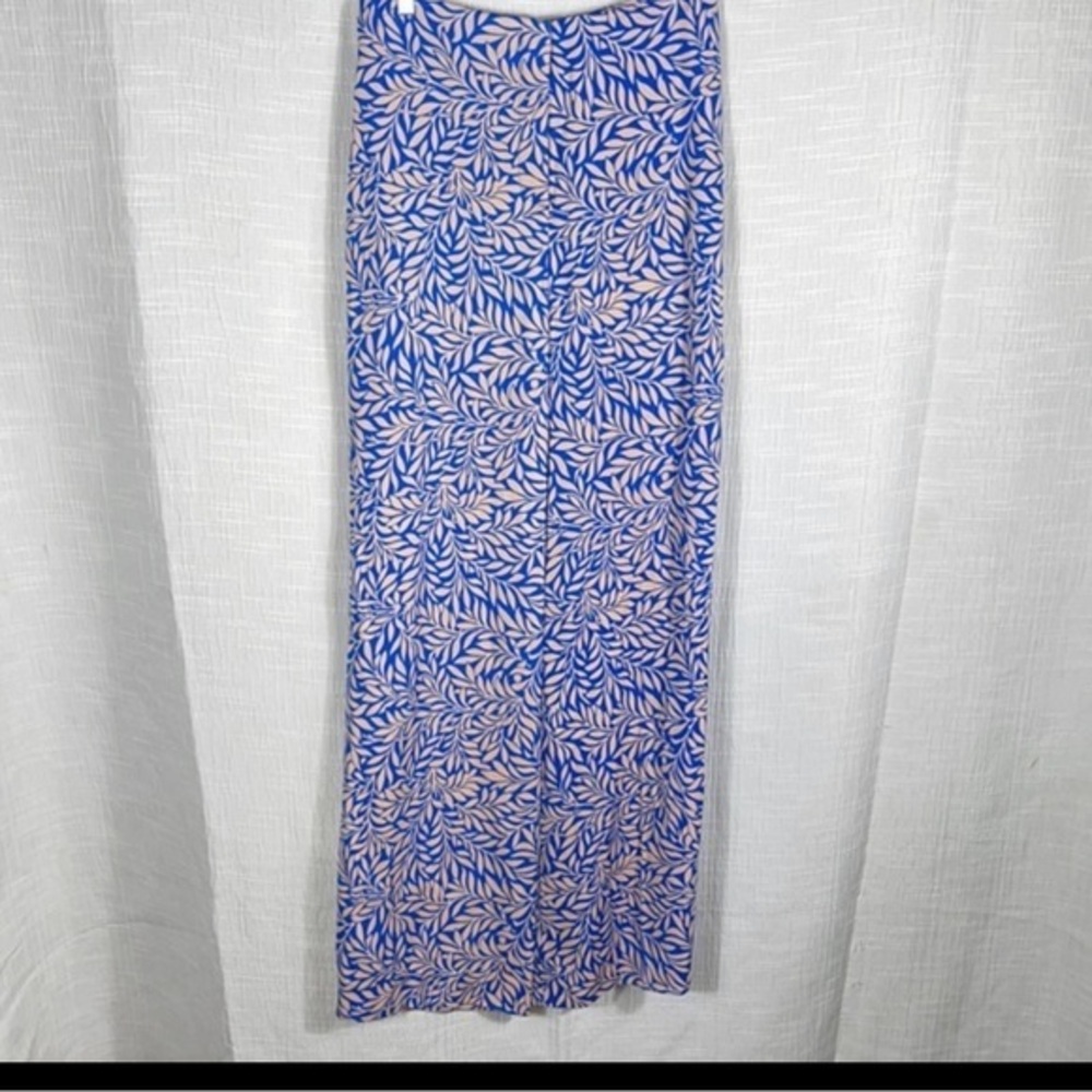 Diane von‎ Furstenberg Printed Wide Leg High Rise Lightweight Trousers Resort